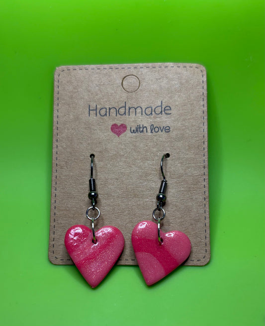 Large Marbled Hearts, Dangle