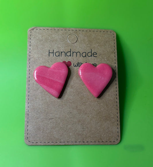 Large Marble Hearts, Studs
