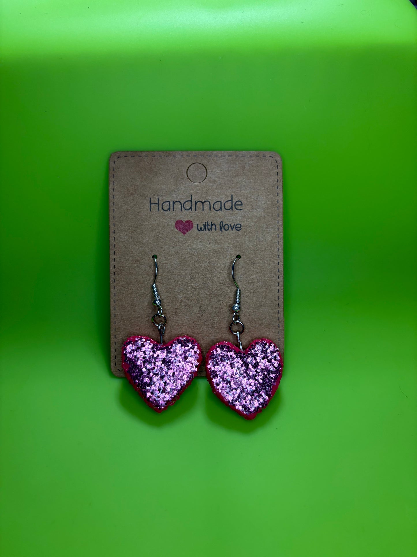 Chunky Glitter Hearts