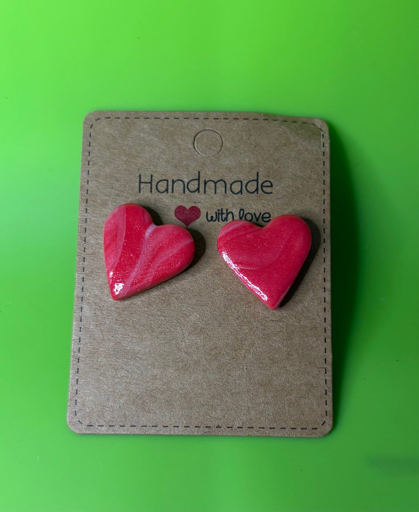 Large Marble Hearts, Studs